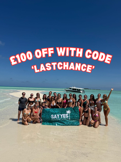 2nd - 11th APRIL 2026 - DEPOSIT Maldives Group Trip